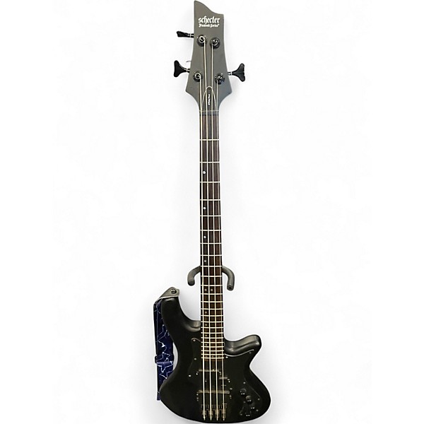 Used Schecter Guitar Research STEATH-4 Black Electric Bass Guitar