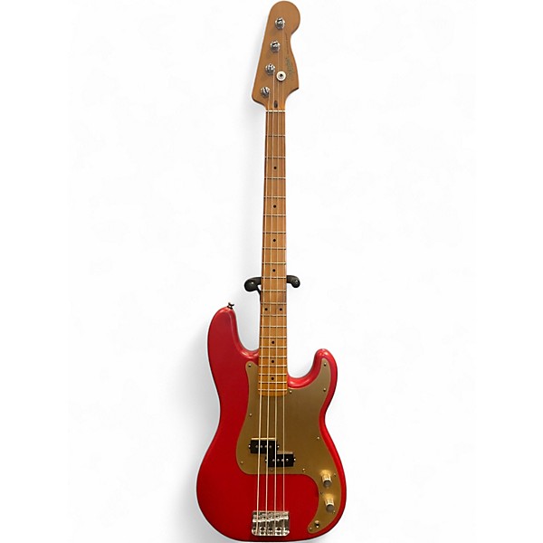 Used Squier 40TH ANNIVERSARY PRECISION BASS Dakota Red Electric