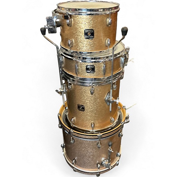 Used Gretsch Drums 4 Piece Catalina Club Series Metallic Gold Drum Kit