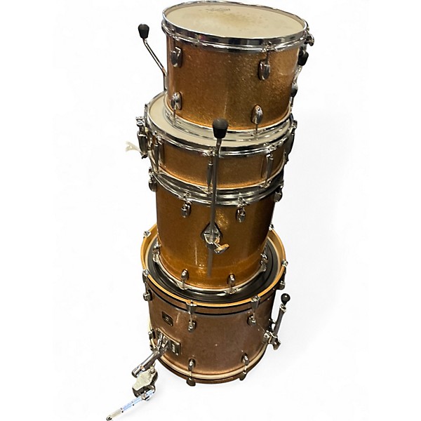 Used Gretsch Drums 4 Piece Catalina Club Series Metallic Gold Drum Kit