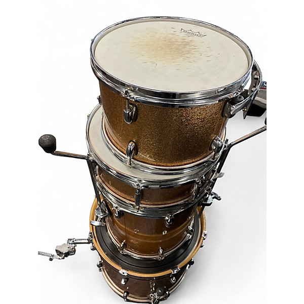 Used Gretsch Drums 4 Piece Catalina Club Series Metallic Gold Drum Kit