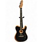 Used Fender American Acoustasonic Telecaster Black Acoustic Electric Guitar thumbnail