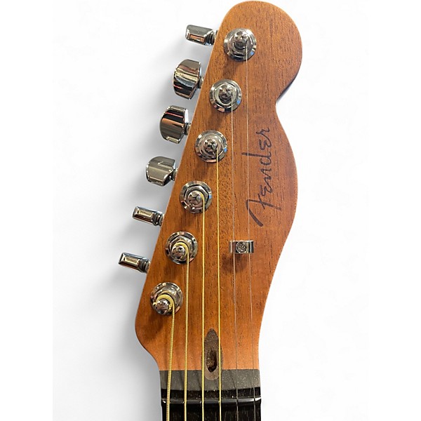 Used Fender American Acoustasonic Telecaster Black Acoustic Electric Guitar