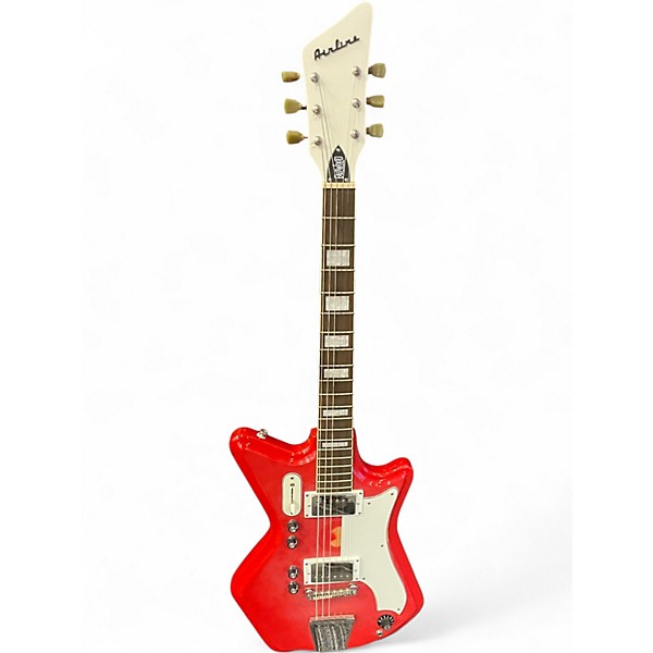 Used Eastwood Airline Red Solid Body Electric Guitar Red