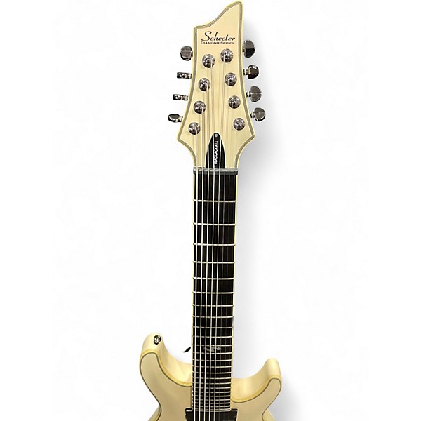 Used Schecter Guitar Research C8 BLACK JACK Classic White Solid Body Electric Guitar