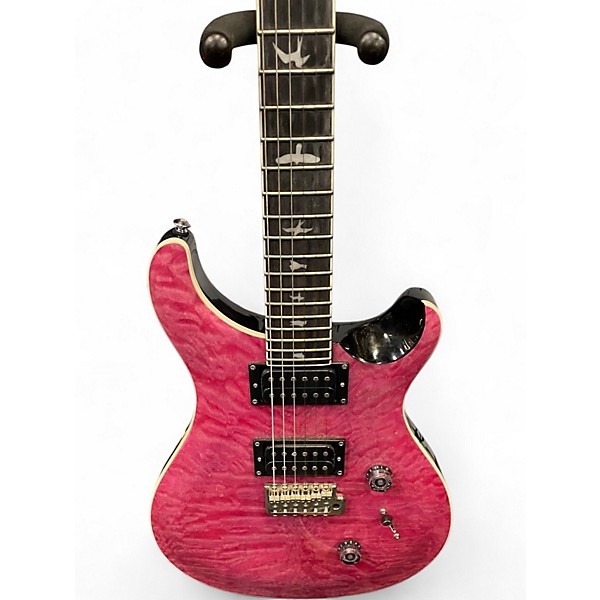 Used PRS SE Custom 24 Pink Solid Body Electric Guitar