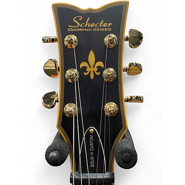 Used 2024 Schecter Guitar Research SOLO II CUSTOM Flat Black Solid Body Electric Guitar