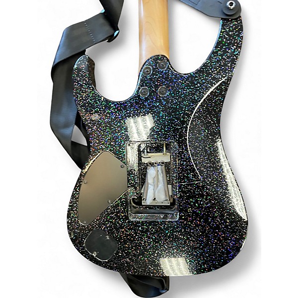 Used Cort x custom black sparkle Solid Body Electric Guitar