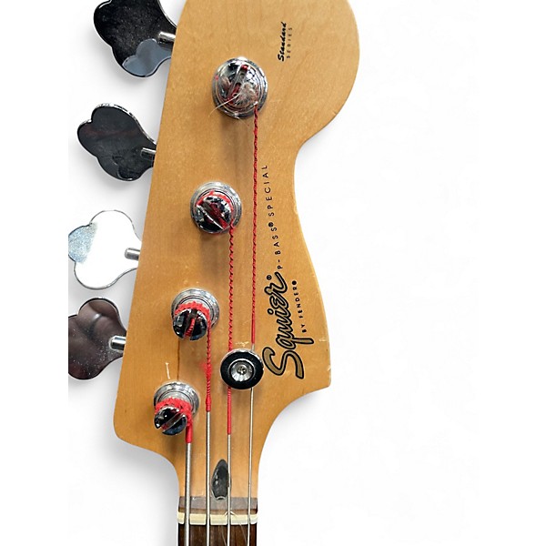 Used Squier STANDARD P BASS SPECIAL Black Electric Bass Guitar