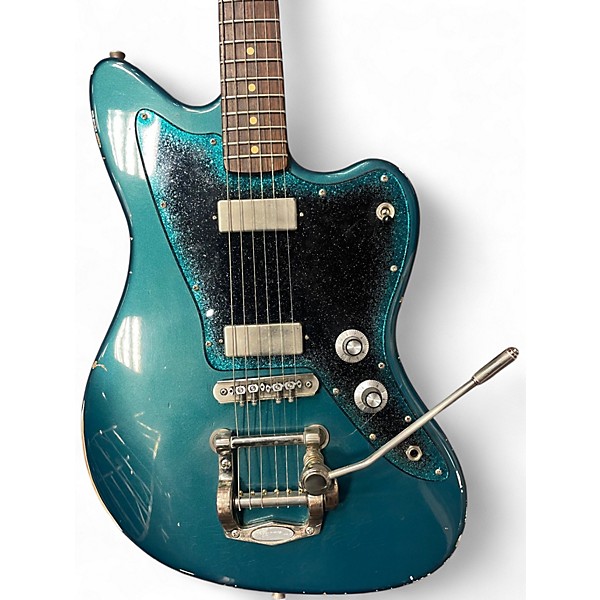 Used K Line san bernadino trem ocean Turquoise Relic Solid Body Electric Guitar
