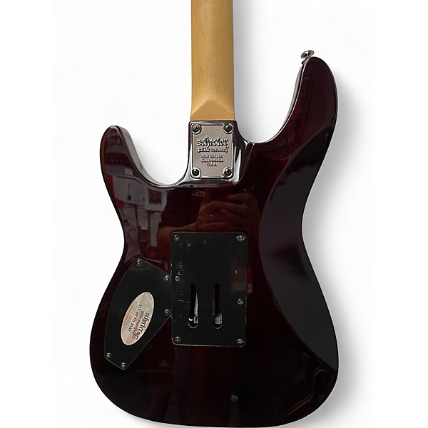 Used Schecter Guitar Research Omen Extreme-6 FR Amber Sunburst Solid Body Electric Guitar