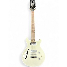 Used Daisy Rock RETRO-H 12ST WHITE SPARKLE Hollow Body Electric Guitar