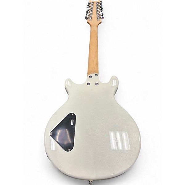 Used Daisy Rock RETRO-H 12ST WHITE SPARKLE Hollow Body Electric Guitar