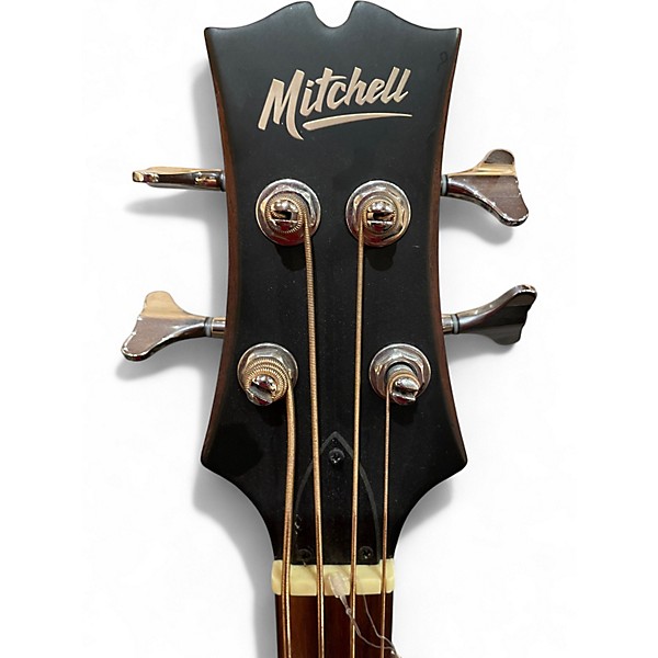 Used Mitchell T239BCE EDGE BURST Acoustic Bass Guitar