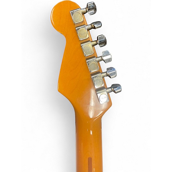 Used Fender 2 Knob Stratocaster Black Solid Body Electric Guitar