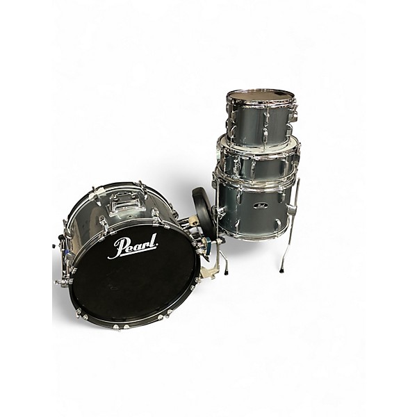 Used Pearl 8 Piece roadshow Pewter Drum Kit