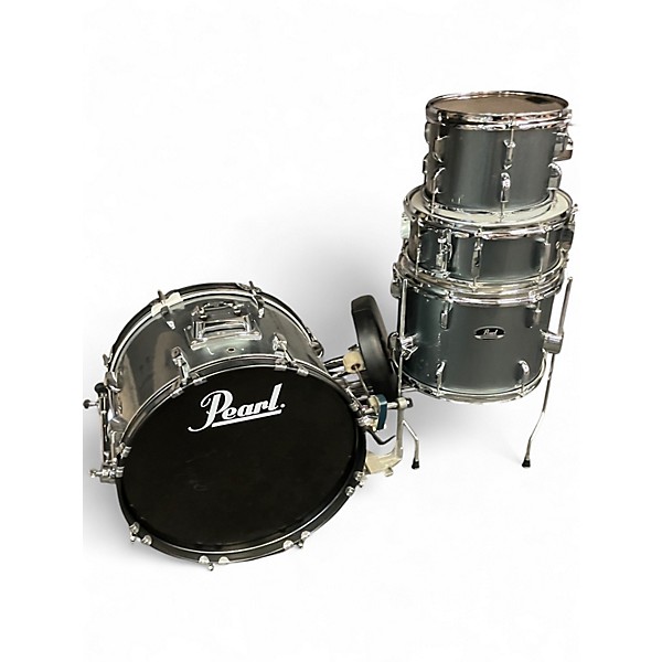 Used Pearl 8 Piece roadshow Pewter Drum Kit