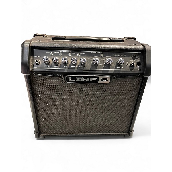 Used Line 6 Spider IV 15W 1X8 Guitar Combo Amp
