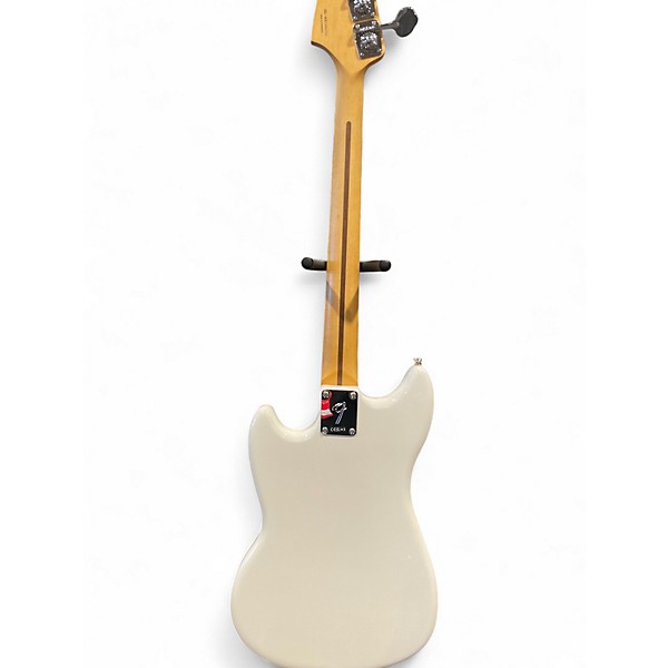 Used Fender Mustang Bass Polar White Electric Bass Guitar