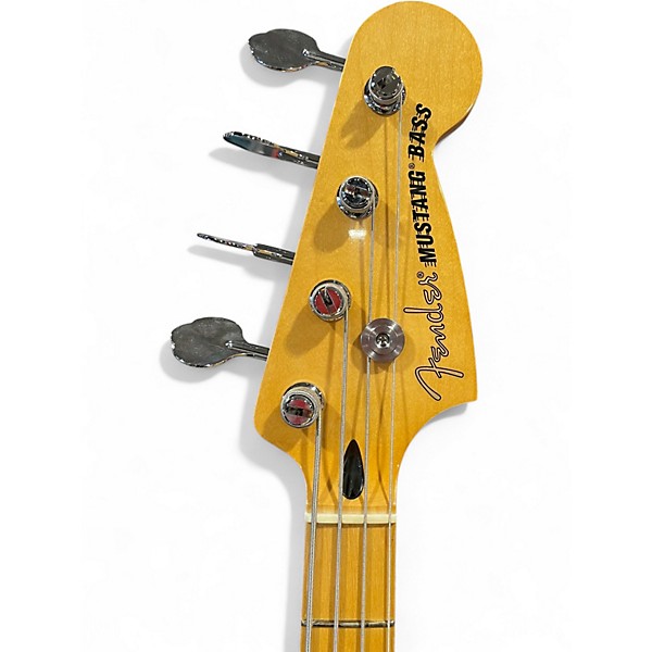 Used Fender Mustang Bass Polar White Electric Bass Guitar