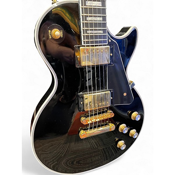 Used Epiphone Les Paul Custom BLACK Solid Body Electric Guitar