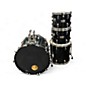 Used Pearl 4 Piece World Series Piano Black Drum Kit thumbnail