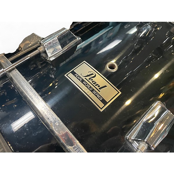 Used Pearl 4 Piece World Series Piano Black Drum Kit