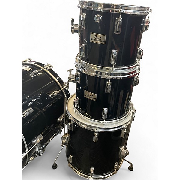 Used Pearl 4 Piece World Series Piano Black Drum Kit