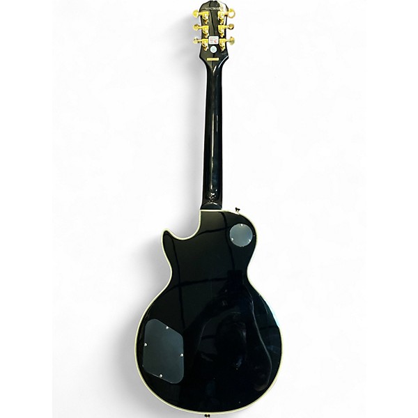 Used 2012 Epiphone Les Paul Custom Pro Black Solid Body Electric Guitar