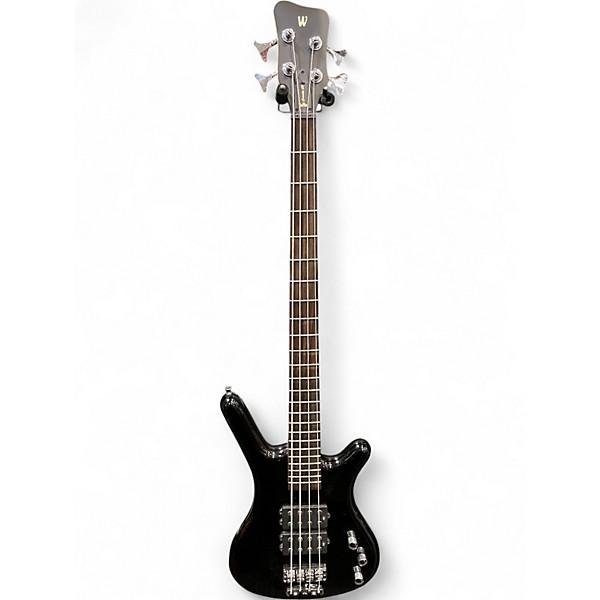 Used RockBass by Warwick Corvette $$ Black Electric Bass Guitar