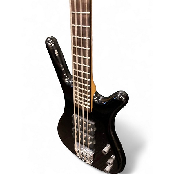 Used RockBass by Warwick Corvette $$ Black Electric Bass Guitar
