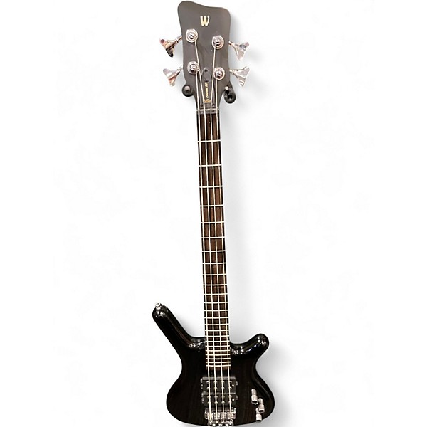 Used RockBass by Warwick Corvette $$ Black Electric Bass Guitar