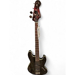 Used Fender Aerodyne Jazz Bass Black Electric Bass Guitar