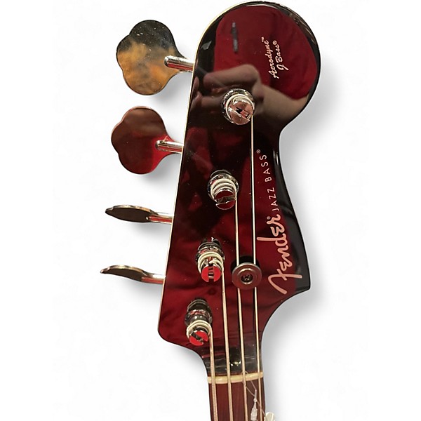 Used Fender Aerodyne Jazz Bass Black Electric Bass Guitar