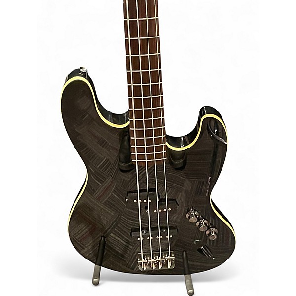 Used Fender Aerodyne Jazz Bass Black Electric Bass Guitar