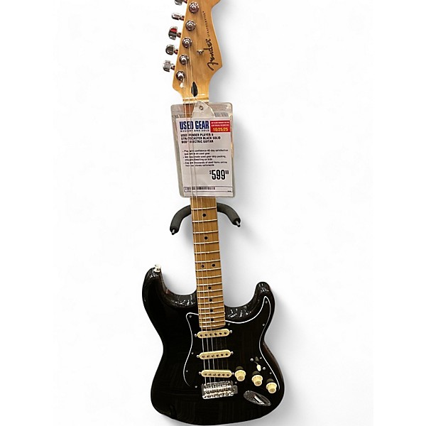 Used Fender Player II Stratocaster Black Solid Body Electric Guitar