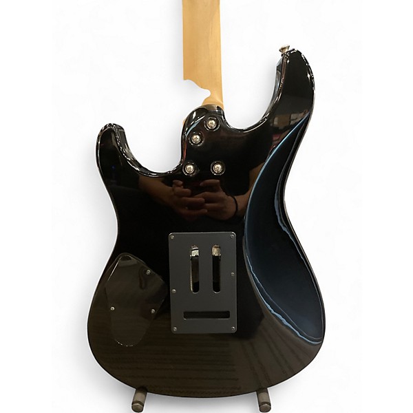 Used Yamaha PACIFICA STANDARD PLUS Black and White Solid Body Electric Guitar