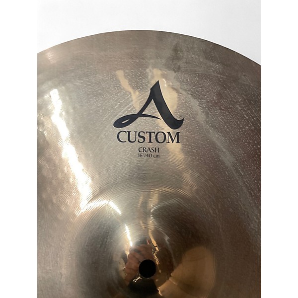 Used Zildjian 16in A Custom Crash Cymbal
