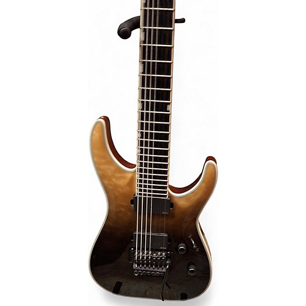 Used 2018 ESP ltd mh1007 black fade Solid Body Electric Guitar