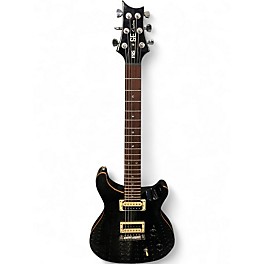 Used PRS SE Custom 24 Black Solid Body Electric Guitar