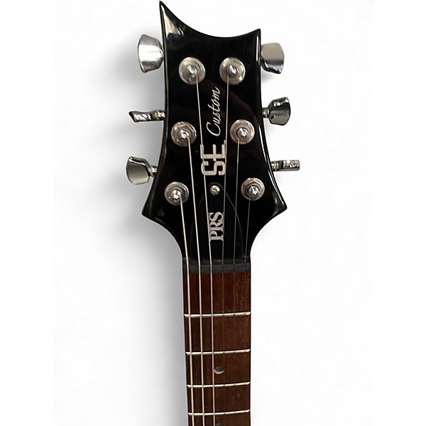 Used PRS SE Custom 24 Black Solid Body Electric Guitar