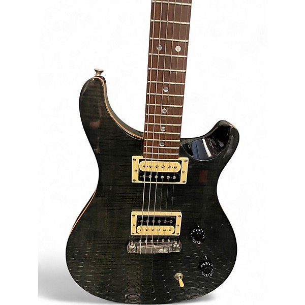 Used PRS SE Custom 24 Black Solid Body Electric Guitar
