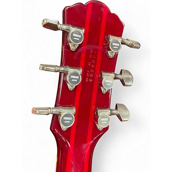 Vintage 1991 Yamaha weddington custom transparent red Solid Body Electric Guitar