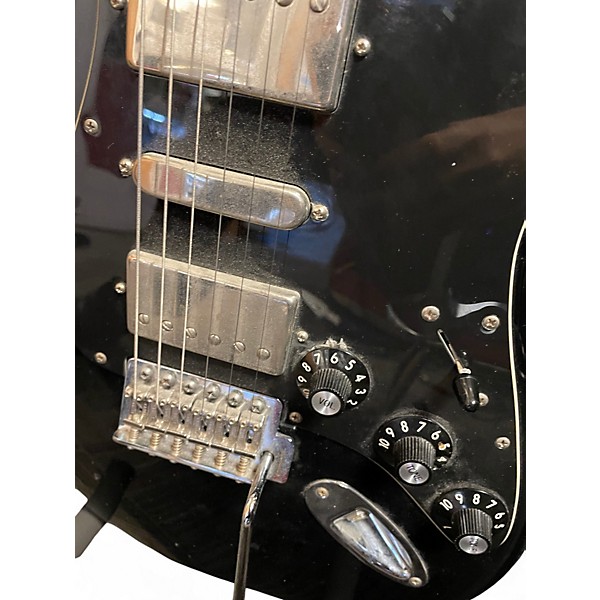 Used Fender Blacktop Stratocaster Black Solid Body Electric Guitar