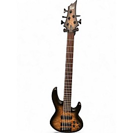 Used ESP LTD D5 5 String NATURAL BURST Electric Bass Guitar