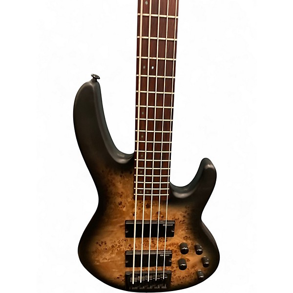 Used ESP LTD D5 5 String NATURAL BURST Electric Bass Guitar