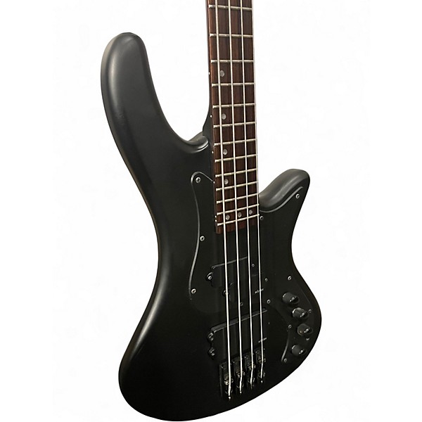 Used Schecter Guitar Research stealth 4 Black Electric Bass Guitar