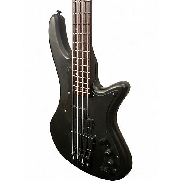 Used Schecter Guitar Research stealth 4 Black Electric Bass Guitar