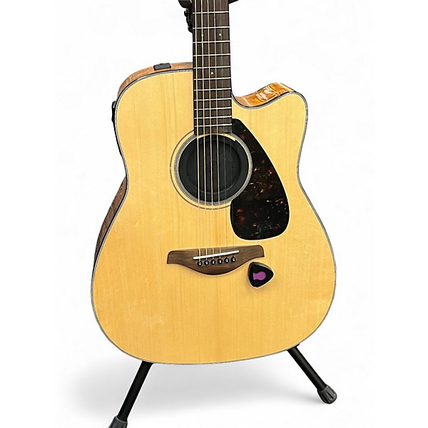 Used Yamaha FGX800C Natural Acoustic Electric Guitar