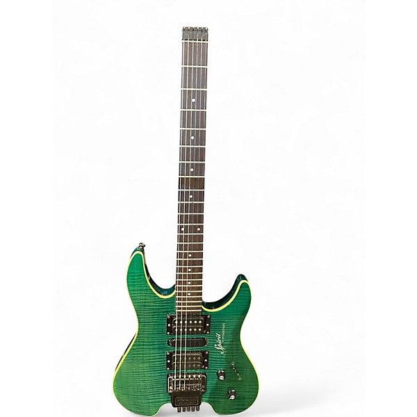 Used Steinberger SPIRIT GU7R Trans Green Solid Body Electric Guitar
